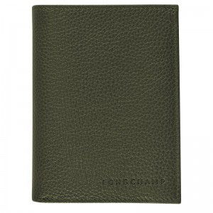 Longchamp Le Foulonné Wallet Haki | 98073-AGRC